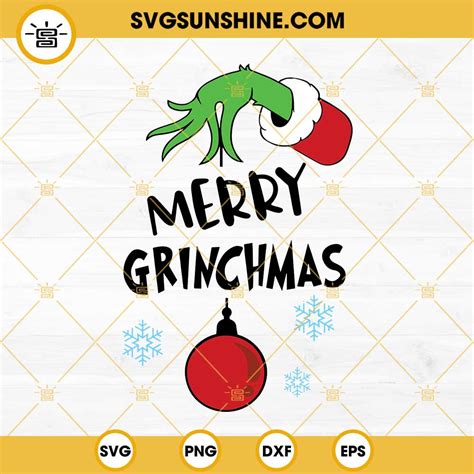 Merry Grinchmas Svg Grinchmas Clipart Grinchmas Svg Bundle Christmas ...