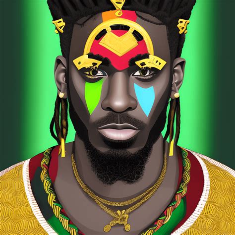 Red Black Green Yellow Gold Crown Africa Flag Colors Dreads Hair Man Black King Melanin Men ...