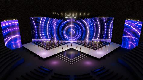 VINAWOMAN STAGE-MISS UNIVERSE VIETNAM on Behance | Stage design, Stage set design, Art galleries ...