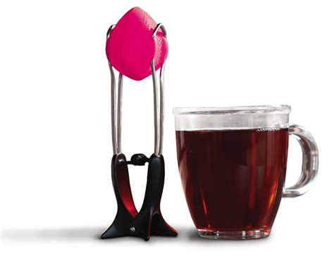 This squeezable silicone tea infuser makes tea time easier than ever