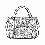 Download Handbag Coloring Page For Drawing And Enthusiasts  sketch template