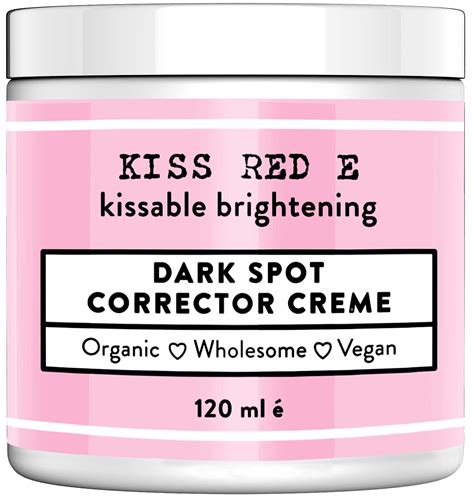 Buy Kiss Red E Dark Spot Corrector Best Dark Skin Age Spot Remover Cream for Face, Hands, Body 4 ...