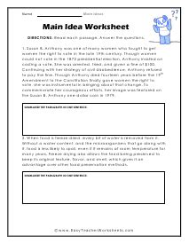 Identifying Main Idea And Supporting Details Worksheets - prntbl ...