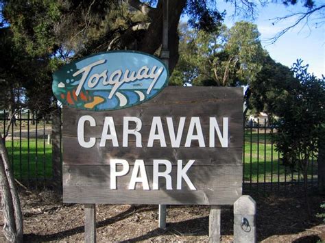 Torquay Foreshore Caravan Park - Torquay Torquay Foreshore Caravan Park welcome sign