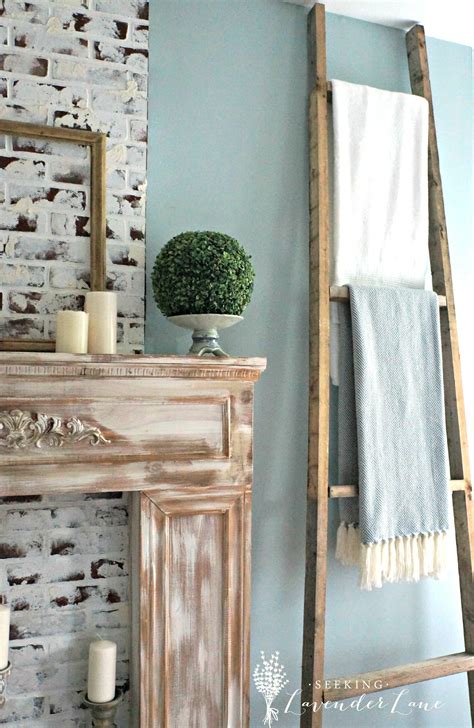 DIY Industrial Throw Blanket Ladder - Uncookie Cutter