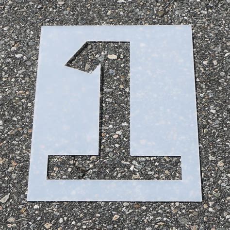 Parking Space Numbering System | Individual Numbers — Stencil Ease