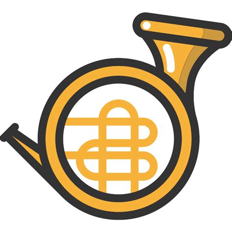 French Horn Vector SVG Icon - SVG Repo