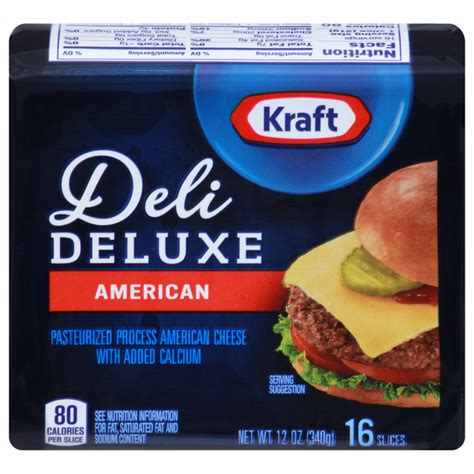 Save on Kraft Deli Deluxe American Cheese Slices - 16 ct Order Online ...