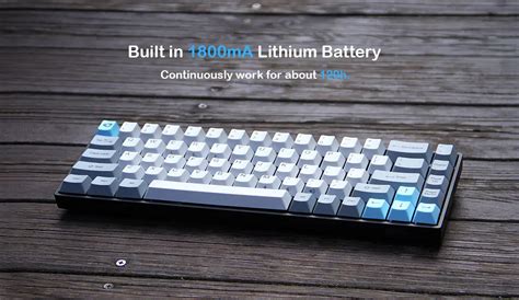 AKKO 3068 V2 Silent Bluetooth 5.0 Wired Dual Mode PBT Keycap Cherry Switch Mechanical Keyboard ...