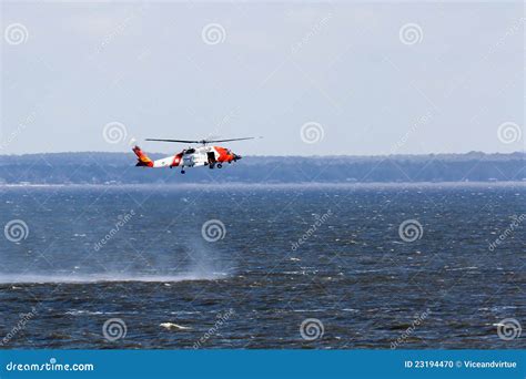 US Coast Guard Helicopter Training Editorial Image - Image of seaside, training: 23194470