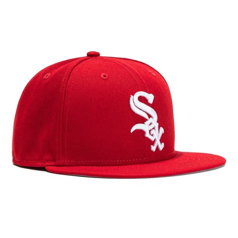 New Era 59Fifty Chicago White Sox Hat - Red, White – Hat Club