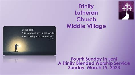 Sunday Worship Service – Trinity Lutheran Church