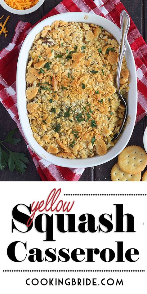 Yellow Squash Casserole with Ritz Crackers P - The Cooking Bride