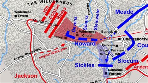 Chancellorsville Battle Map