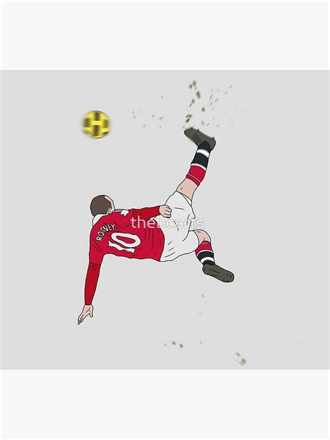 "Manchester United Wayne Rooney Bicycle Kick" Poster for Sale by thebcarts | Redbubble