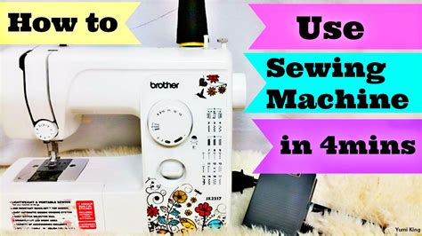 How to Use a Sewing Machine in 4 Mins Step by Step for Beginners - YouTube