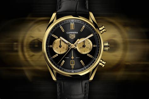 TAG Heuer Carrera Chronograph 42 Yellow Gold – Watches Shop