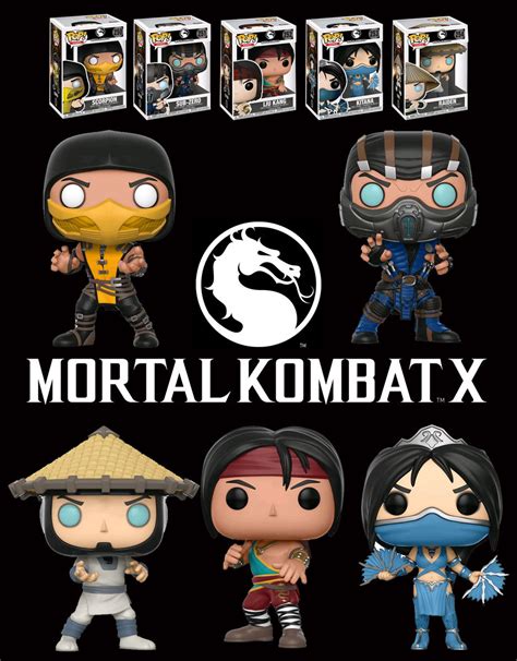 Funko POP! Games Mortal Kombat X Bundle (5 POPs) - New, Mint Condition