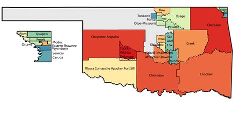 Map of Tribal Jurisdictional Areas in Oklahoma. : r/oklahomahistory