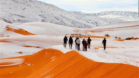 It snowed in the Sahara and the photos are beautiful - CNN