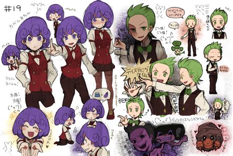 Dere Burgundy and Evil Cilan | Pokemon, Pokemon tv, Danganronpa