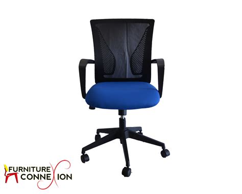 Mid back mesh chair blue - Furniture Connexion