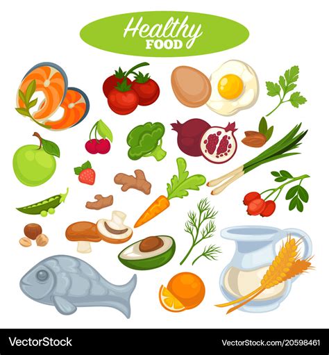 Healthy food poster or natural organic vegetables Vector Image