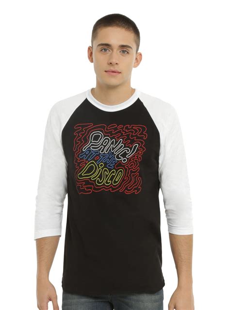 Panic! At The Disco Wavy Logo Raglan | Hot Topic | Long sleeve tshirt ...