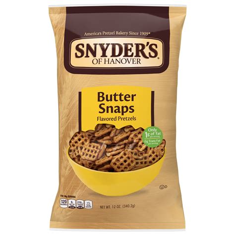 Snyder's Pretzel Butter Snaps, 12 Ounce Bag - Walmart.com - Walmart.com