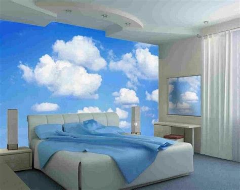 Cloud feature wall | Bedroom wallpaper murals, Large wall murals, Wall ...