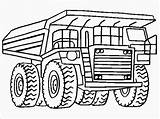 Printable Dump Truck Coloring Pages sketch template