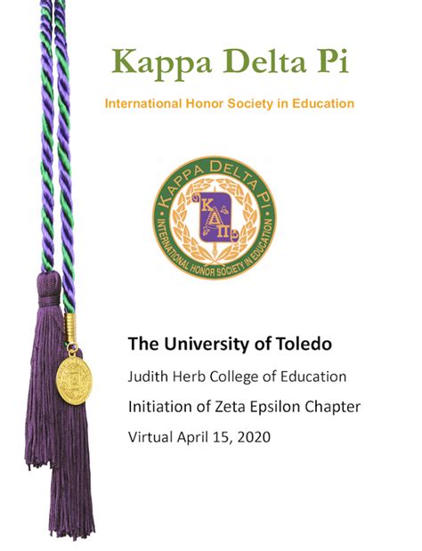 Judith Herb College of Education» Blog Archive » Kappa Delta Pi Initiation 2020