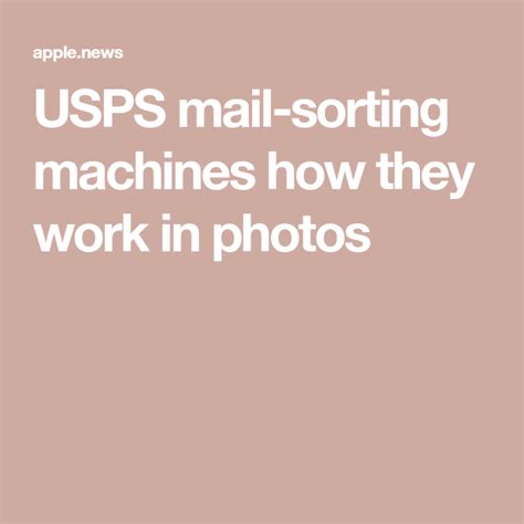 USPS mail-sorting machines how they work in photos — Business Insider ...