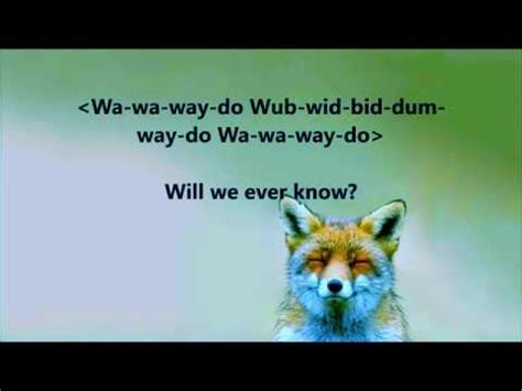 What does the fox say Ylvis Lyrics - YouTube