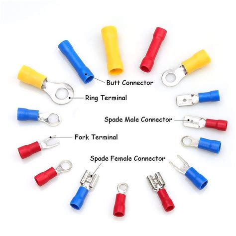 Buy 900PCS Crimp Terminal Set, Wiring Connectors,Assorted Insulated Electrical Wiring Connector ...