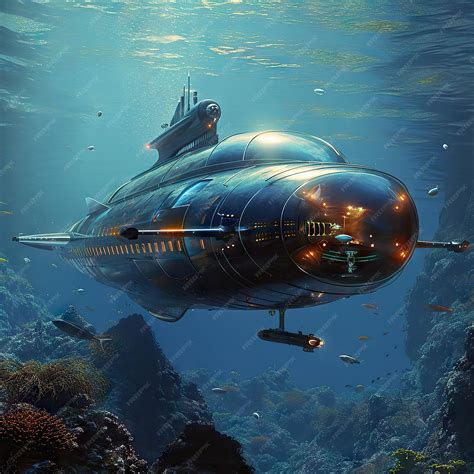 Premium Photo | Hightech submarine from the future Generative AI ...