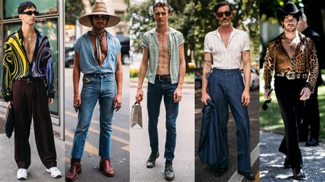 A Bit of a Bare Chest Was a Street Style Hit at Milan Fashion Week Men ...