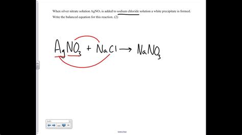 Silver Nitrate Solution Is Mixed With A Sodium Chloride Solution - MIXREA