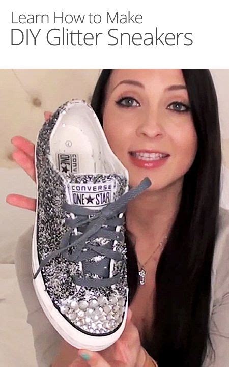 DIY Glitter Sneakers | Diy glitter sneakers, Glitter sneakers, Diy sneakers