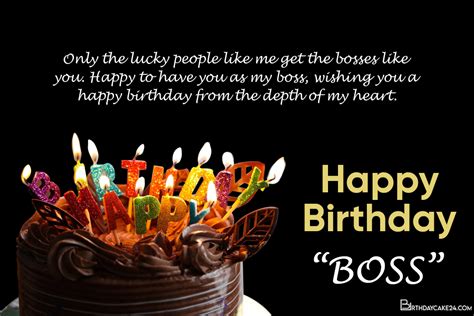 Happy Birthday Card For Boss Free Download