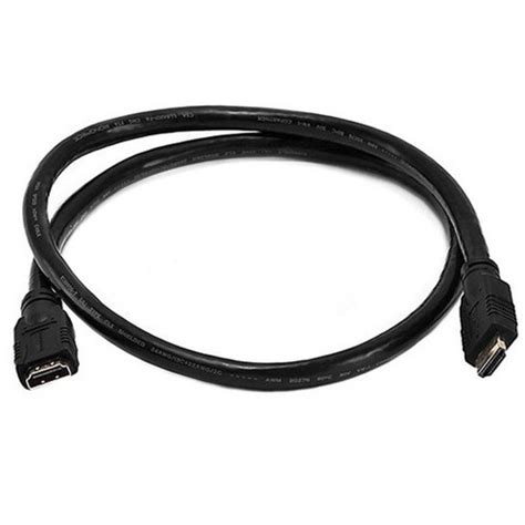 Monoprice Premium High Speed Hdmi Cable - 3 Feet - Black | 24awg,4k @ 24hz, 10.2gbps, Cl2 Male ...