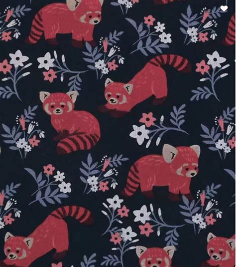 Red Pandas. Red Panda Print Cotton Fabric. 100% Cotton. Fabric | Etsy