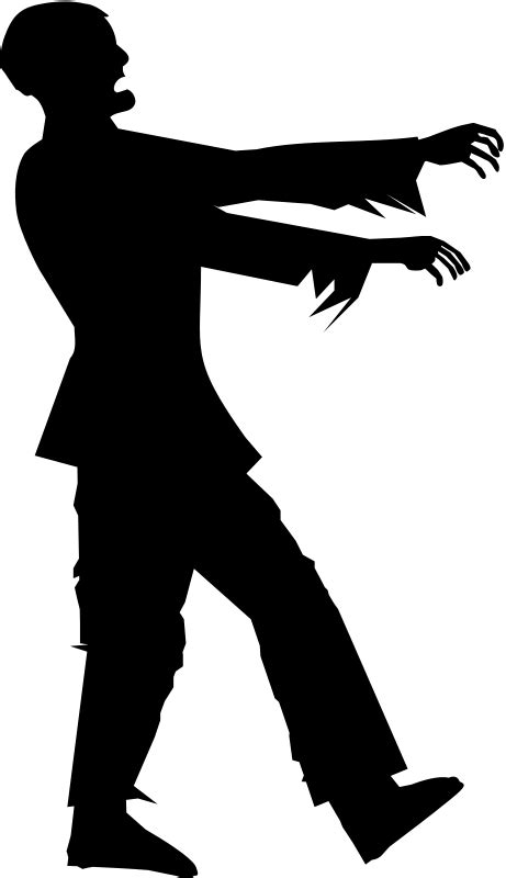 Zombie Silhouette Free Vector Download | FreeImages