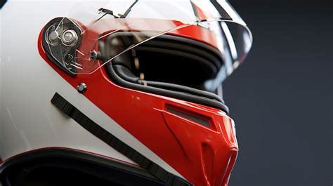 Premium AI Image | Close up of Rally Driver's Racing Helmet