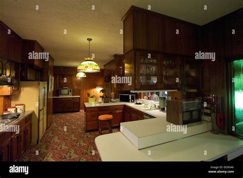 The Kitchen at Graceland the home of Elvis Presley in Memphis Tennessee ...