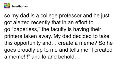 College Professor’s Meme Goes Underappreciated At Work, So His Son ...