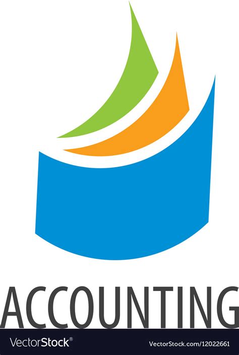 Logo accounting Royalty Free Vector Image - VectorStock