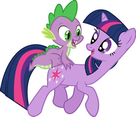 Twilight Sparkle and Spike Vector by CloudySkie on DeviantArt