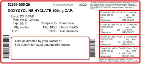 Doxycycline Hyclate (H.J. Harkins Company, Inc.): FDA Package Insert ...