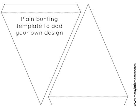 Christmas Paper Bunting - Printable Bunting Template to Colour! - Messy Little Monster